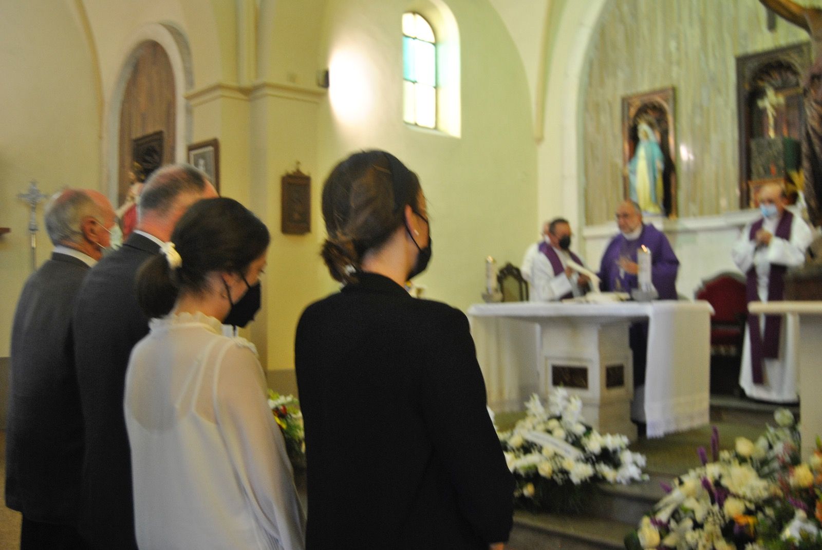 Funeral en El Cutu por el transportista fallecido, Iván Martínez Llosa