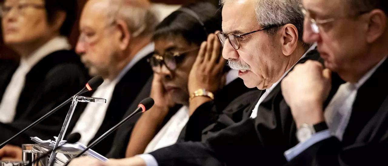 La Corte Internacional de Justicia de la Haya durante la vista sobre la guerra de Gaza.