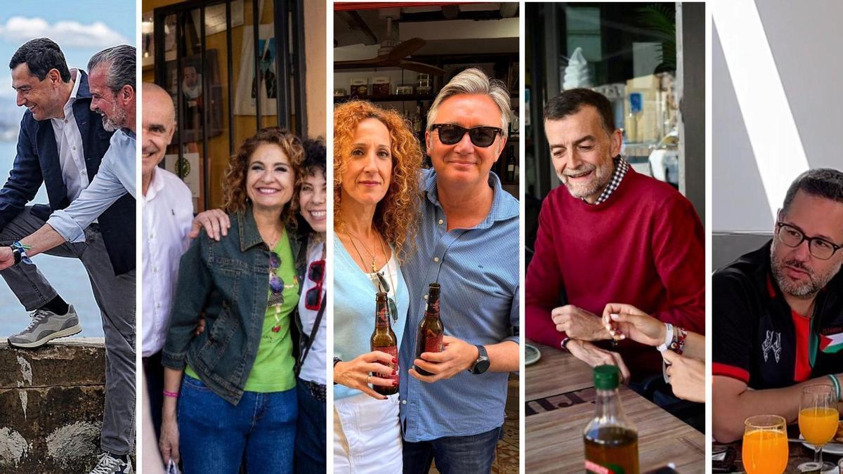 ELECCIONES EN ANDALUCÍA | Un paseo por la playa, un rato en familia o en la Feria de Jerez: los planes de los candidatos andaluces en la jornada de reflexión