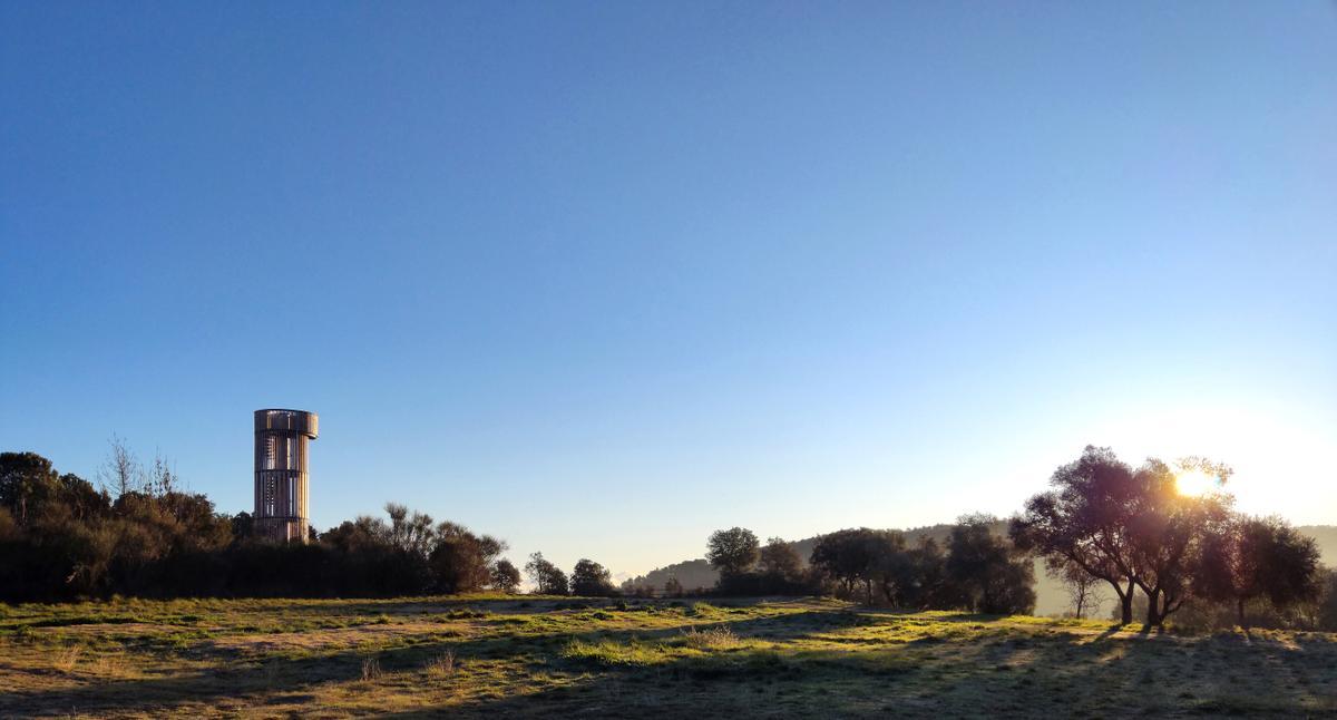 El mirador del parc de la Torre Desvern de Celrà.