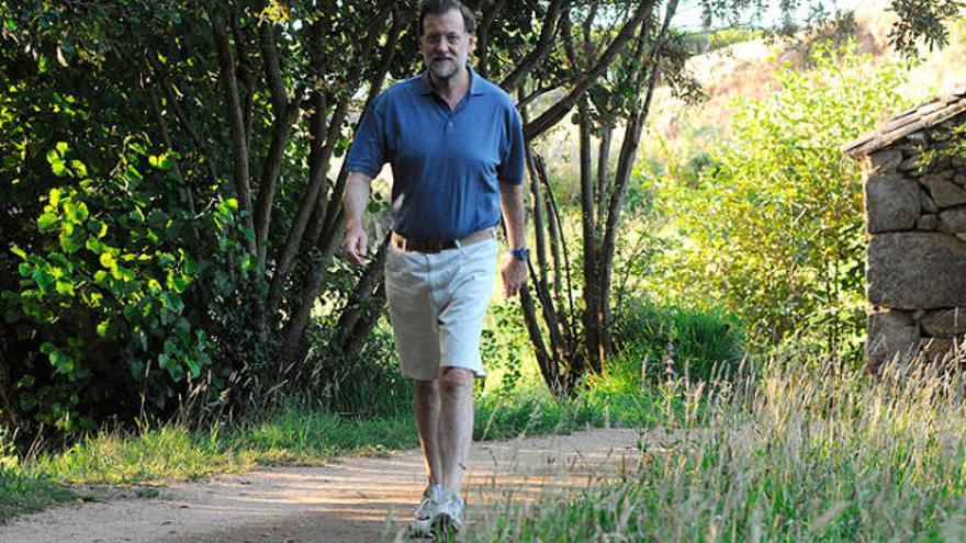 Mariano Rajoy, caminant.