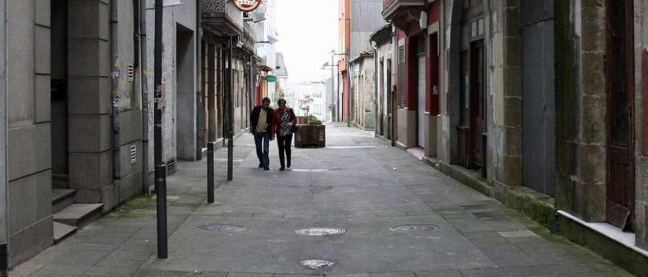 Vista actual de esta misma calle, hoy conocida como Travesía de Vea. //Bernabé/Luismy