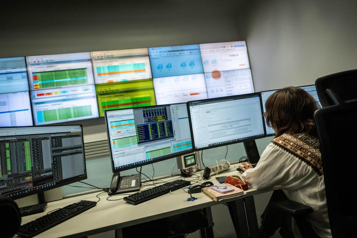 El control central del datacenter D-Alix, centro de procesamiento y almacenamiento de datos del ITER de Granadilla.