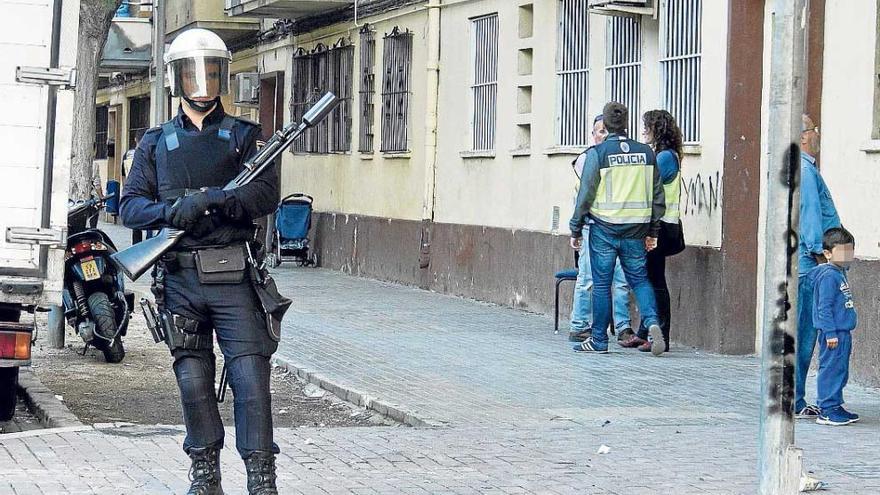 Redada policial contra el tráfico de drogas desarrollada el pasado miércoles en Alicante.