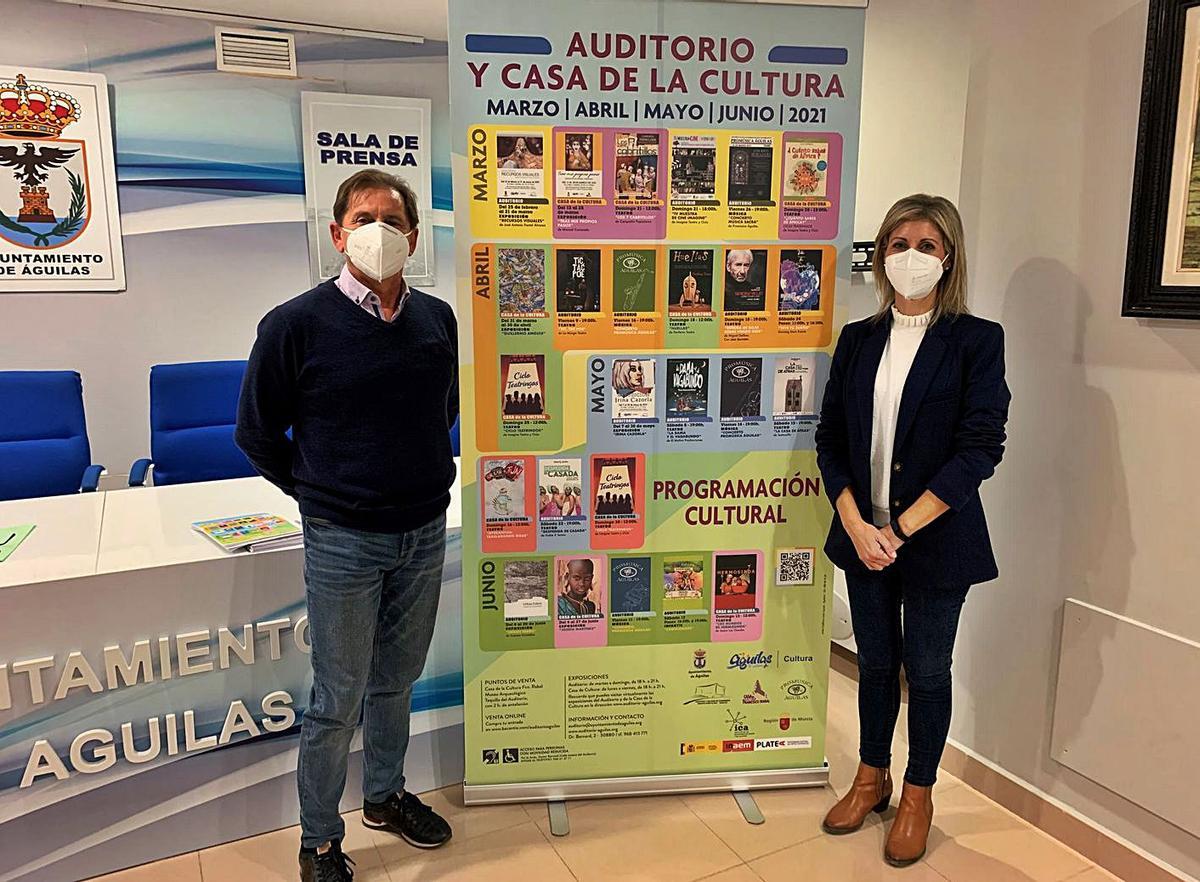 Ramón Román y María Dolores Simón, durante la presentación. | A.A.
