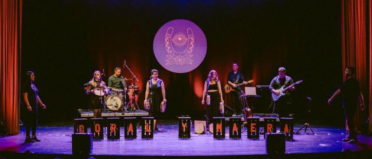 «Algaire», durante la presentación de su disco en Mieres. | Lucía Garó