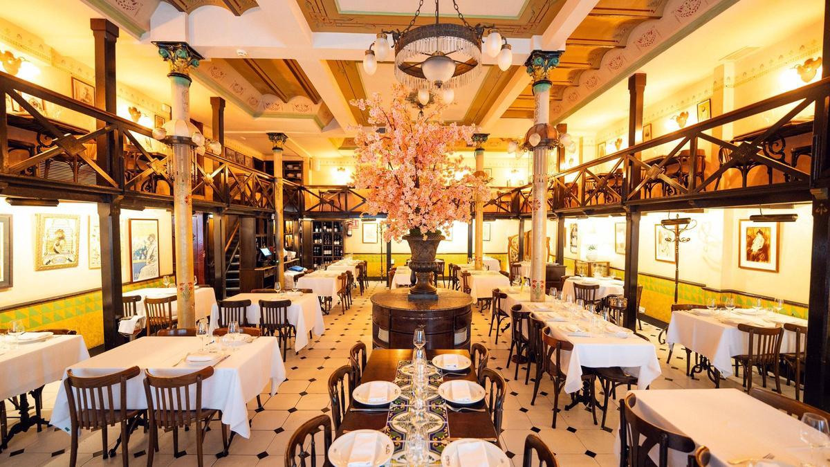 El comedor del restaurante Els 4 Gats.