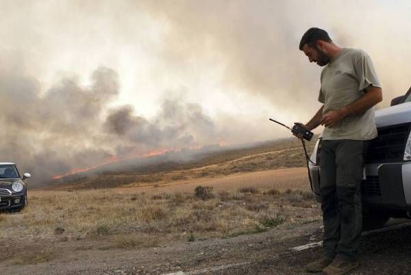 Fotogalería del incendio en Trasobares