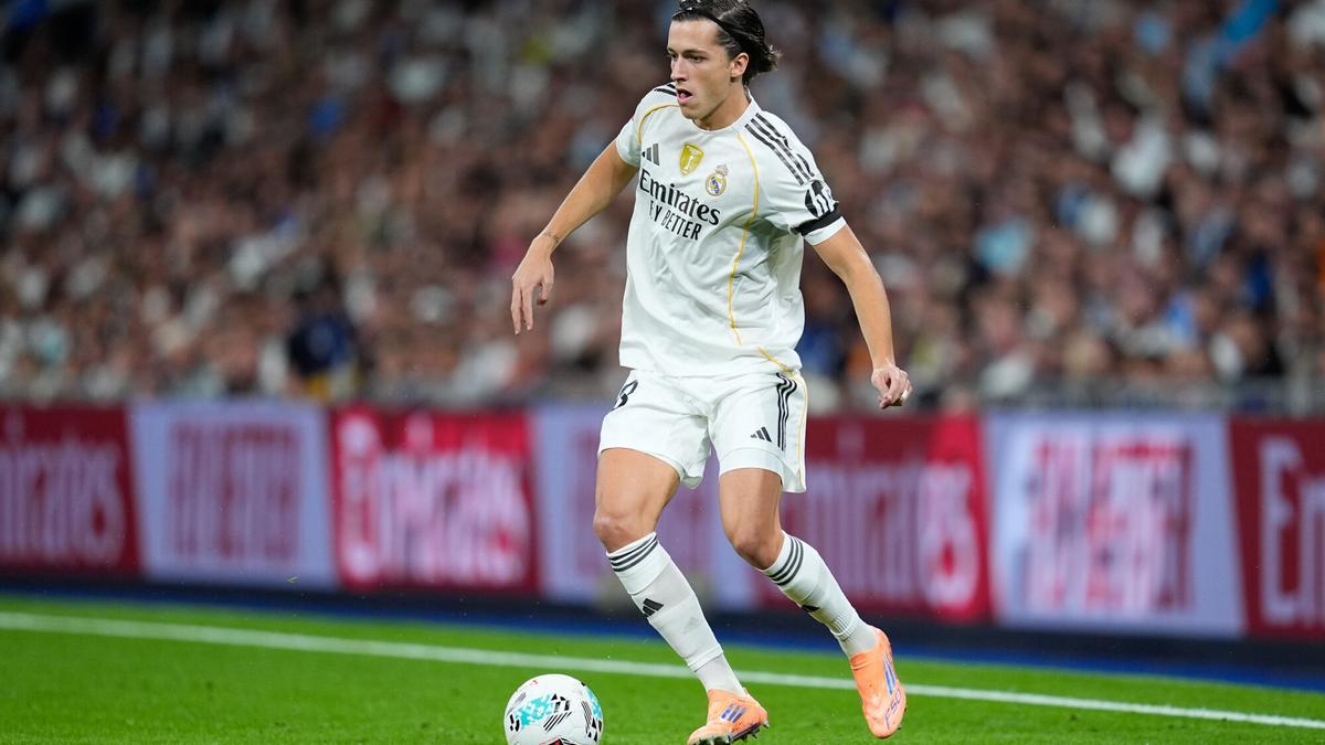 Álvaro Carreras, tras marcar su primer gol con el Real Madrid: "Es un orgullo, esas cosas acaban llegando"