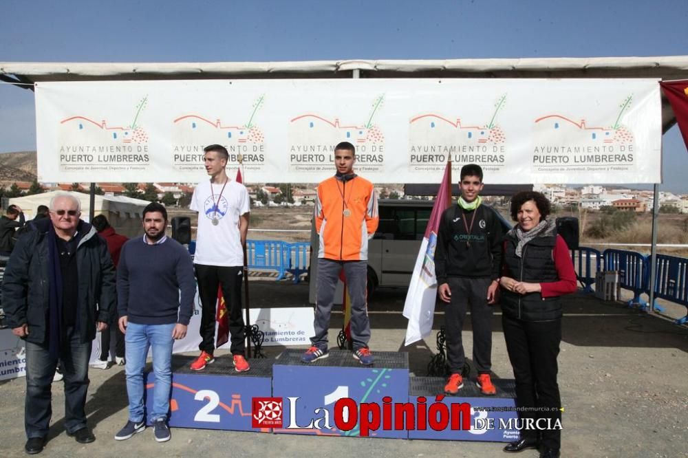 Final Regional de Cross Escolar: entrega de medallas