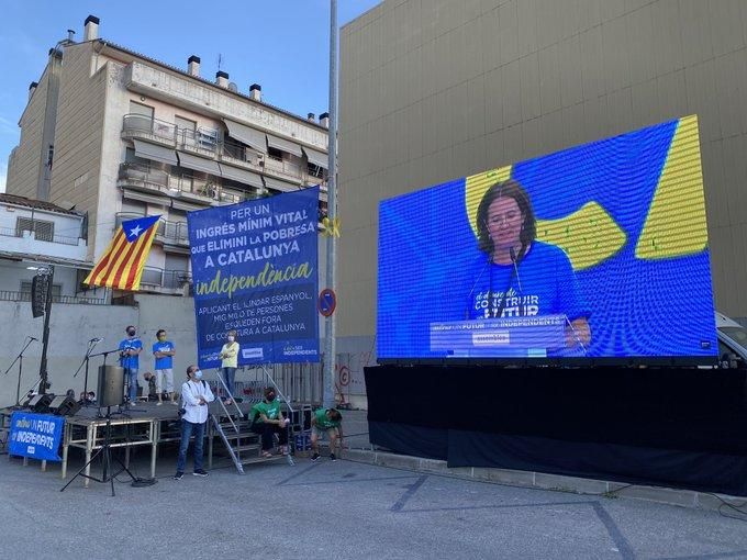 Concentració de l'ANC per la Diada a Girona