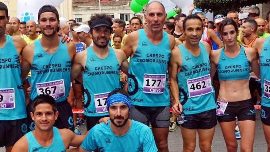 Formación del Crespo Cronorunners que se ha impuesto en la general por equipos.