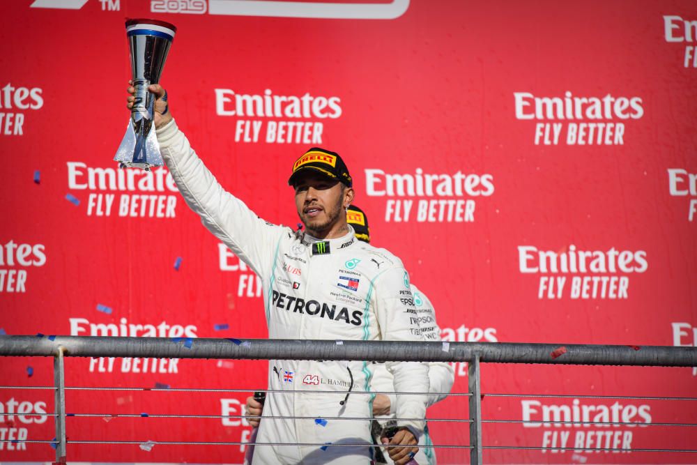 Lewis Hamilton celebra su séptimo título mundial