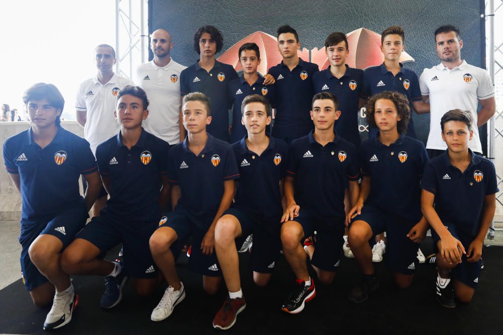 Photocall en la presentación del Centenario del Valencia CF