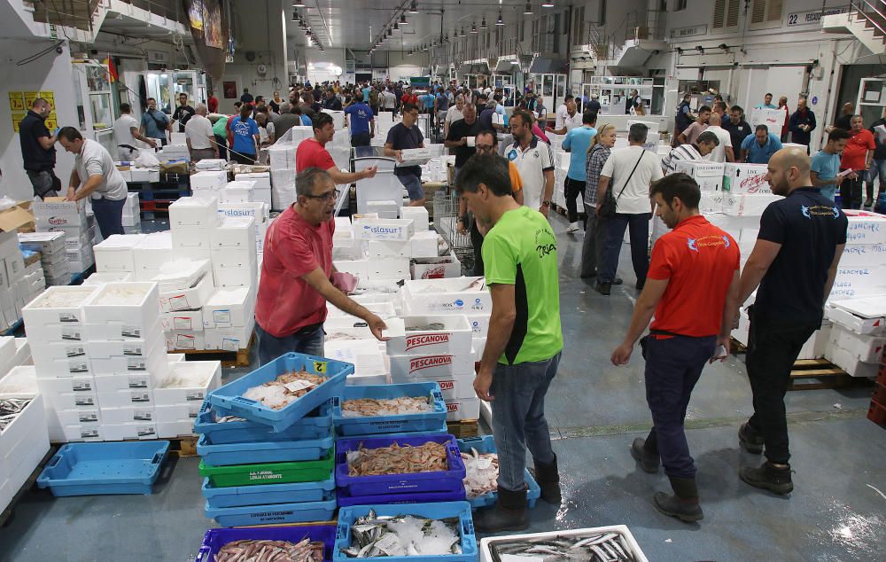 Así es un día de trabajo en la pescadería de Mercamálaga