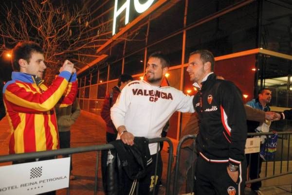 Fotogalería: Así fue la llegada del Valencia a Zaragoza