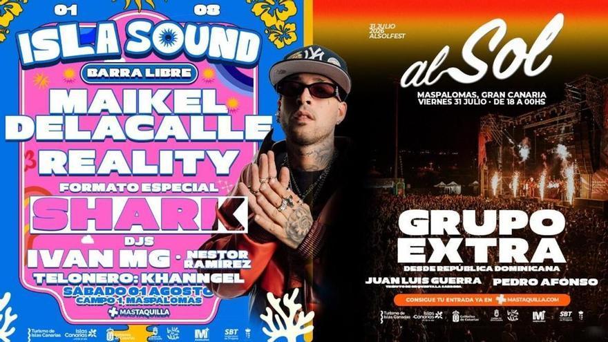 Gran Canaria vivirá un fin de semana de música con AL SOL FEST e ISLA SOUND en Maspalomas
