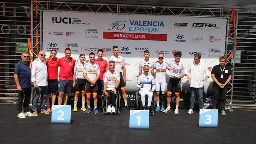 La Selección Española arrasa en la Copa Europea de Paraciclismo disputada en Xàtiva