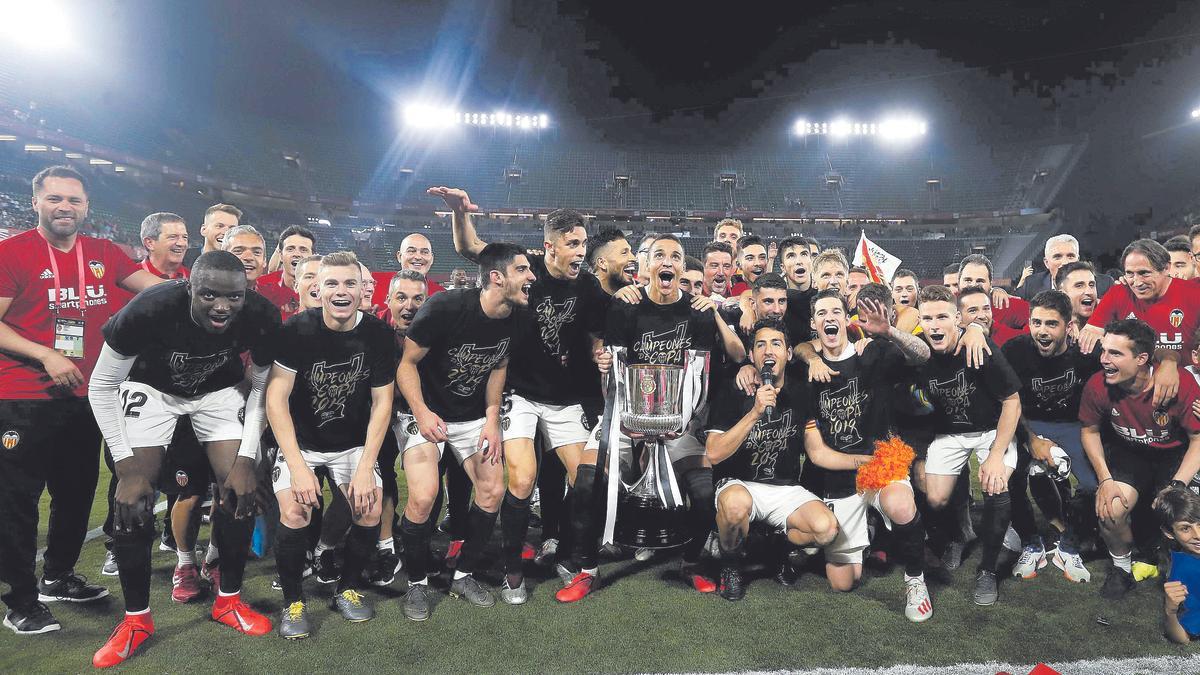 La celebración de aquella mítica final de Copa en el Villamarín