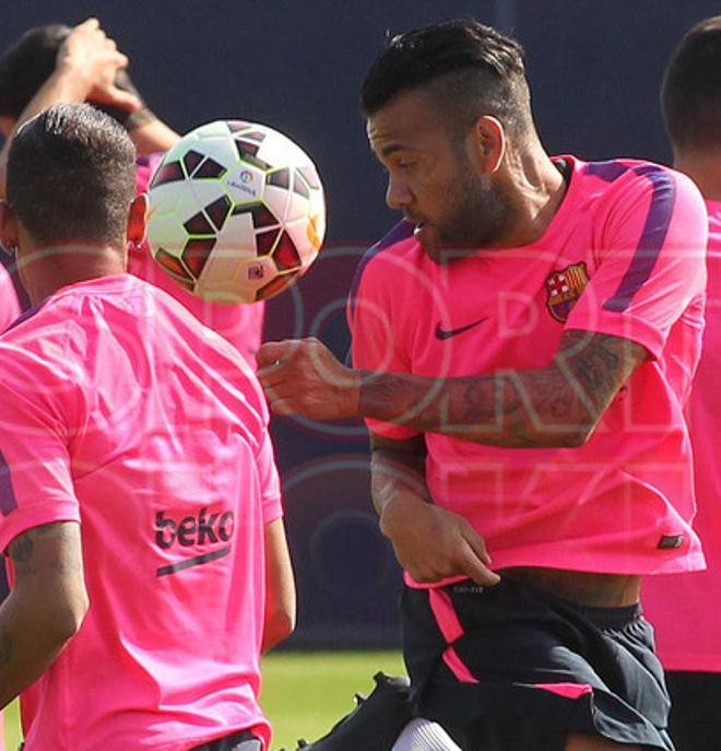 El entrenamiento del Barça, en imágenes