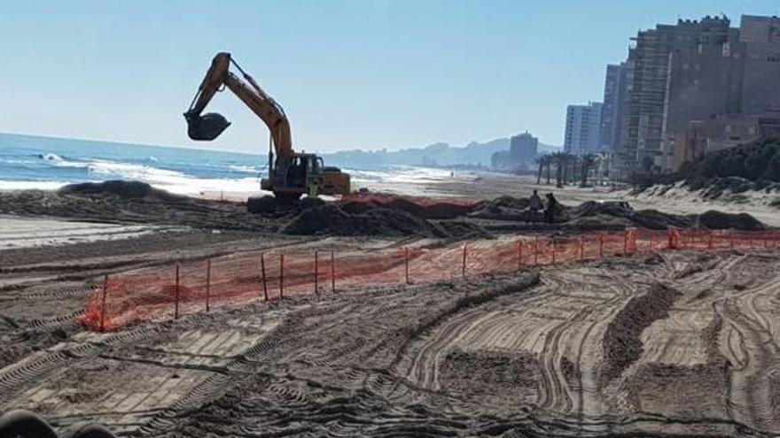 Casi 700 camiones de arena protegerán Les Palmeres frente a nuevos temporales