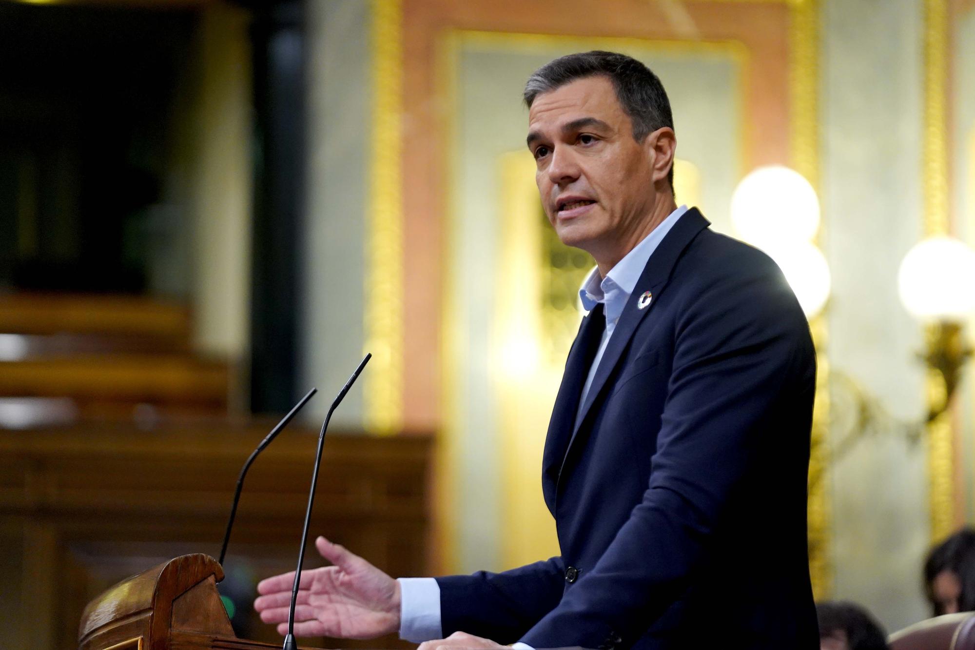 Pedro Sánchez, en el Congreso de los Diputados