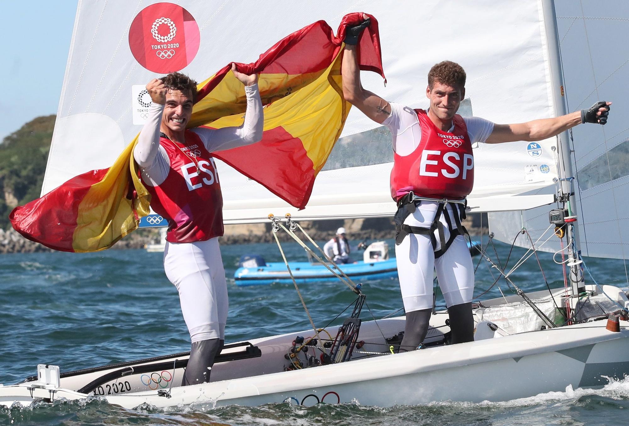 Nico Rodríguez y Jordi Xammar ganan el bronce en el 470 de vela en Tokyo 2020