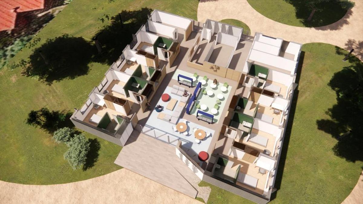 Recreación del nuevo espacio de a·Autismo en la Ciudad Residencial Sonsoles