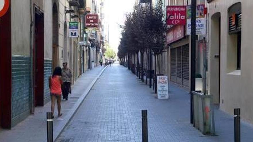 El carrer Sant Pau de Figueres (arxiu).
