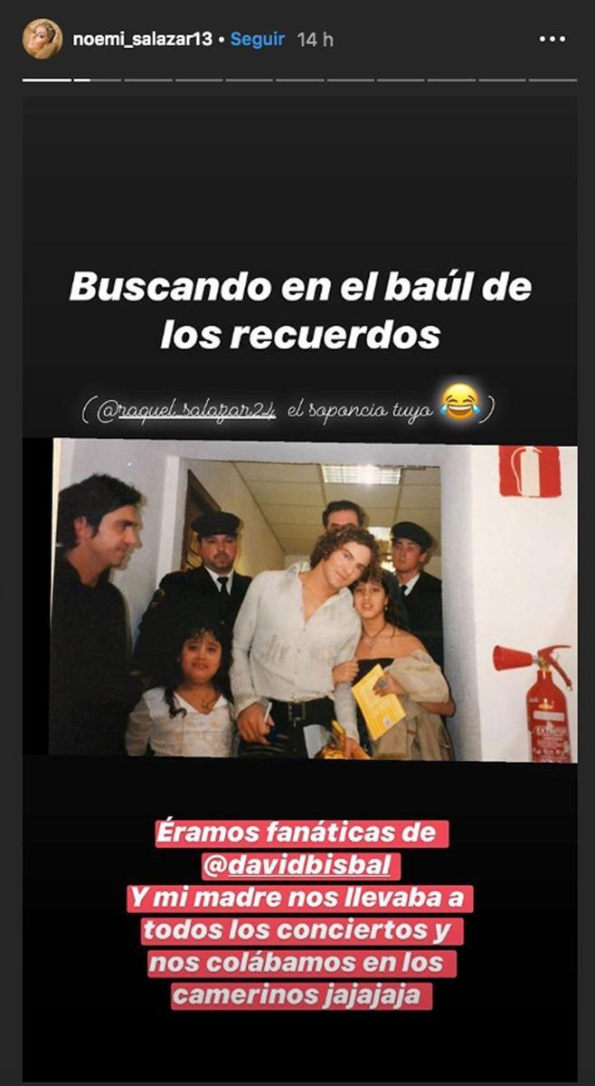 Noemi Salazar era una fan loca de David Bisbal