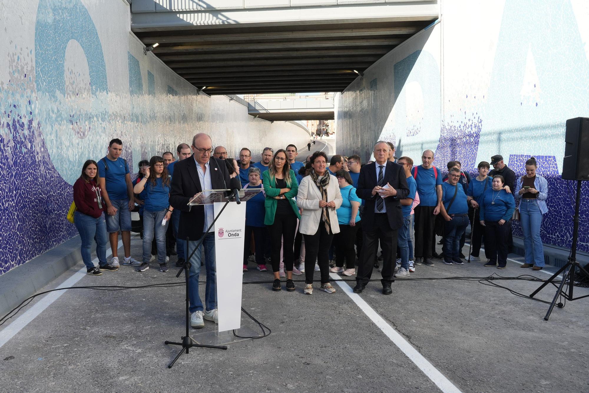 Onda reabre el túnel de entrada al municipio con el gran mural cerámico