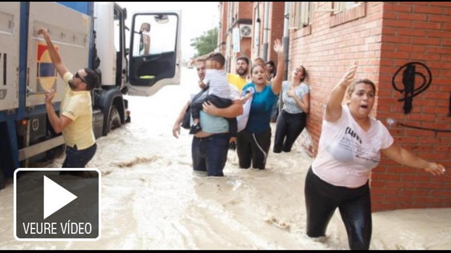 Gota freda: Almoradí viu una situació extrema pel trencament d'una represa