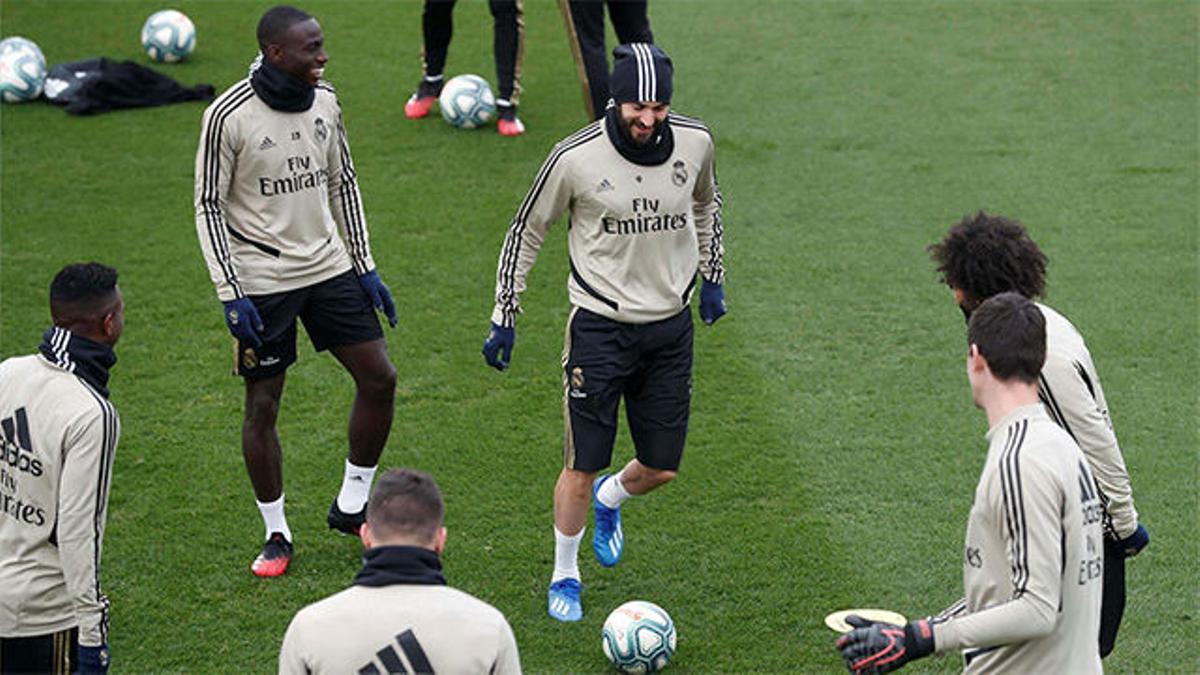 Último entrenamiento del Real Madrid antes del encuentro en Valladolid