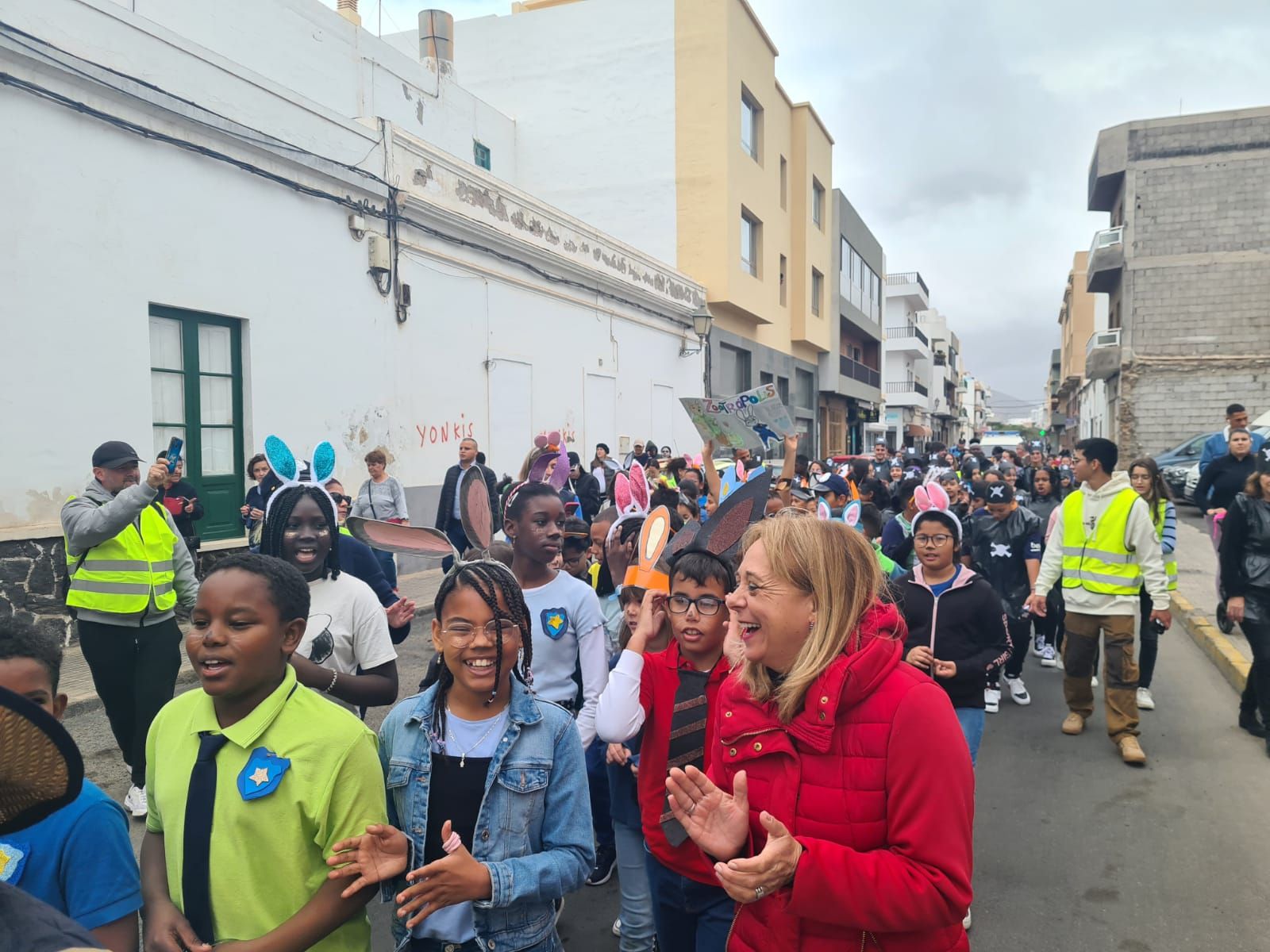 Pasacalles escolar en Arrecife