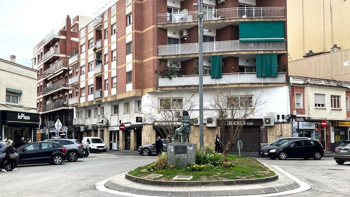 Una calle céntrica de Castelldefels.