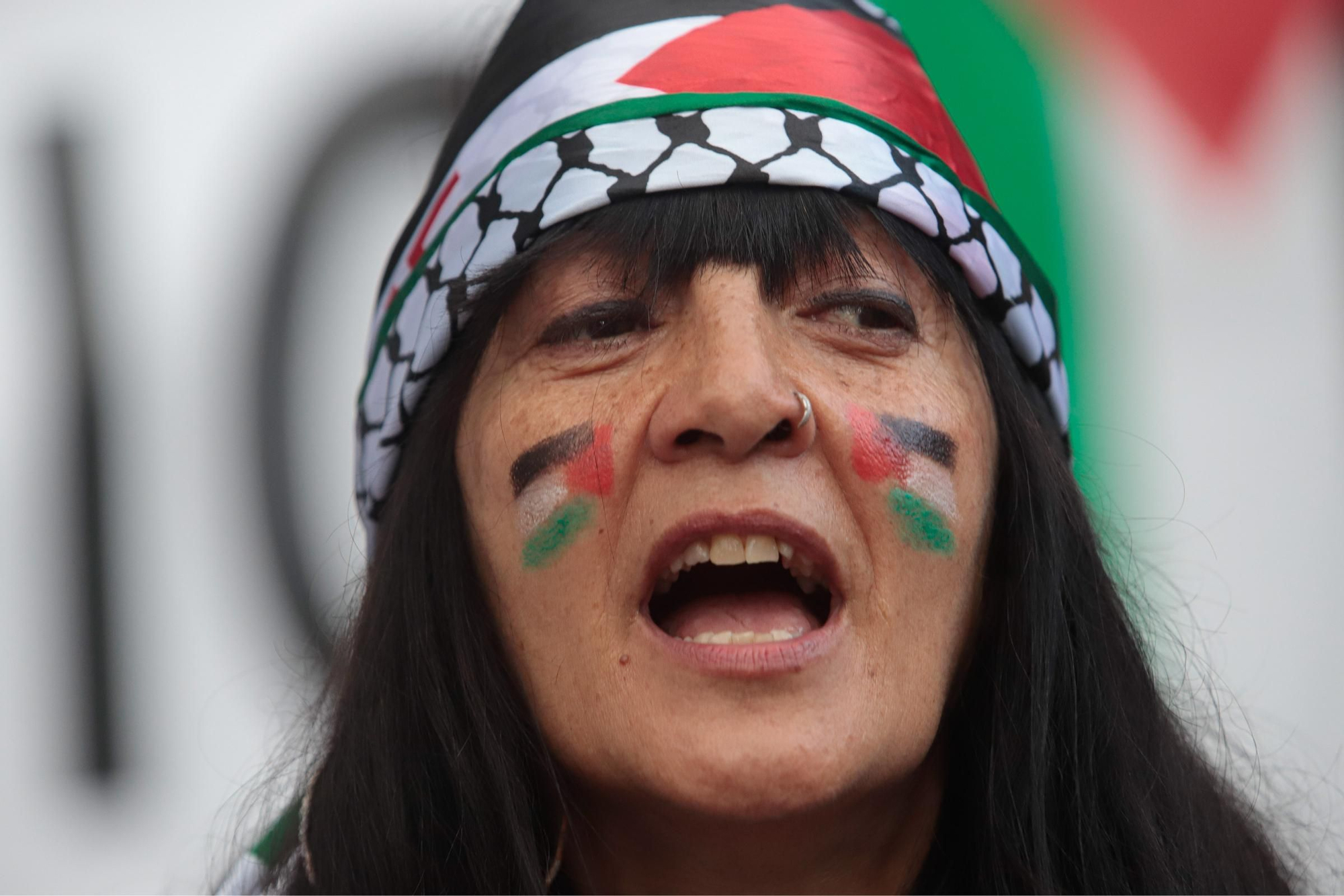 Las imágenes de la multitudinaria manifestación en Vigo contra el «genocidio» de Israel sobre Palestina