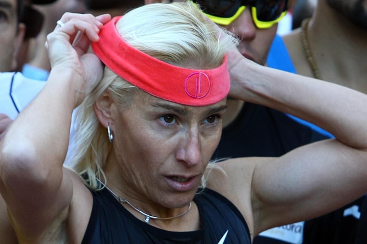 Marta Domínguez, el dia del seu retorn a la competició a Madrid. AGUSTÍN CATALÁN Marta Domínguez, el dia del seu retorn a la competició a Madrid. AGUSTÍN CATALÁN