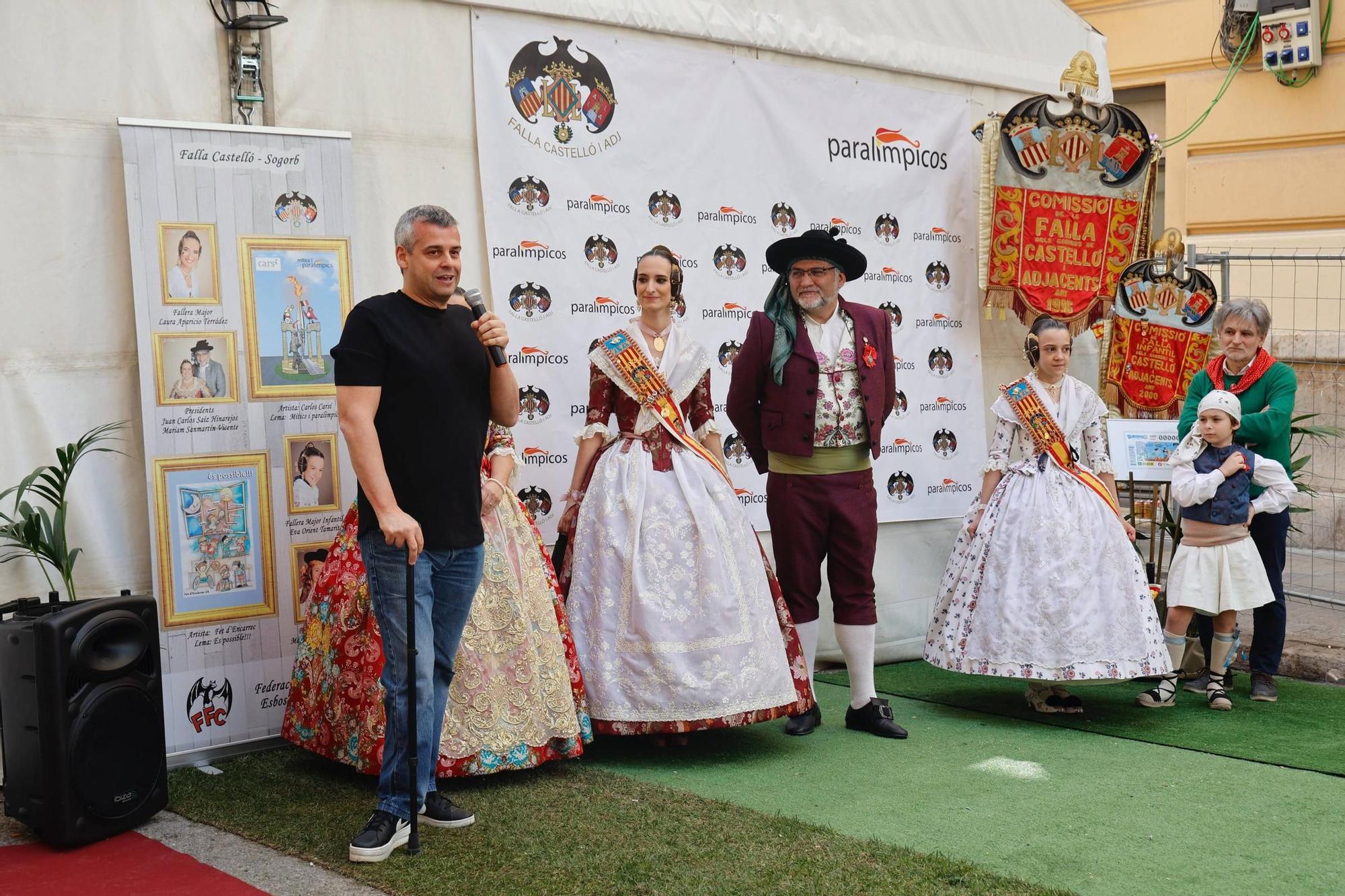 Homenaje de la Falla Castellón-Segorbe al deporte paralímpico