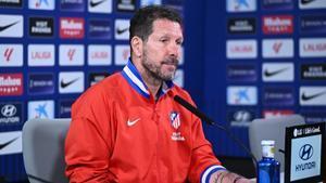 Diego Simeone en rueda de prensa