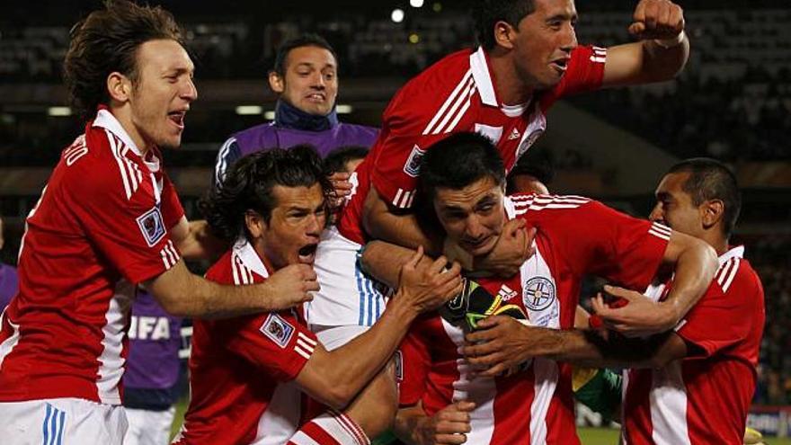 Paraguay tuvo que esperar a los penaltis para pasar por primera vez.