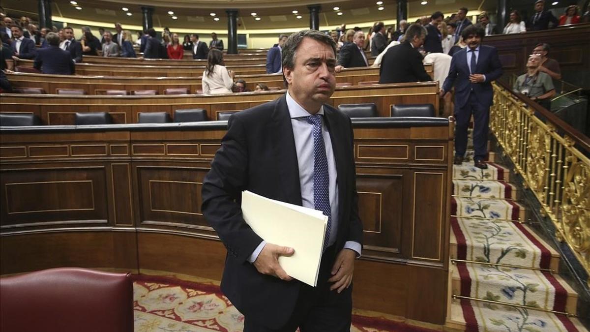 Aitor Esteban, en el Congreso de los Diputados