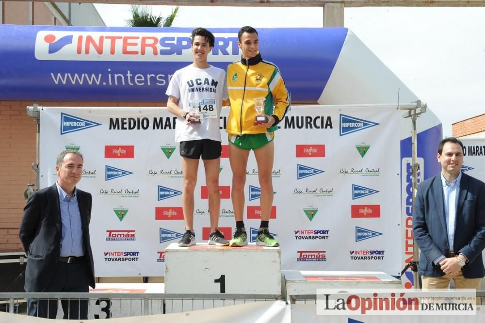 Media Maratón de Murcia: podios