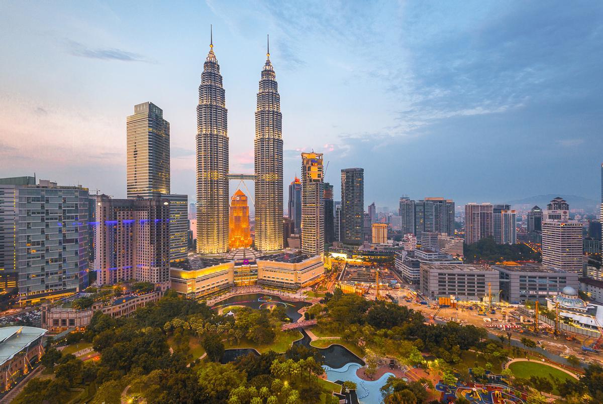 Panorámica de Kuala Lumpur.