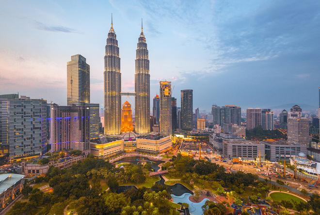 Panorámica de Kuala Lumpur.