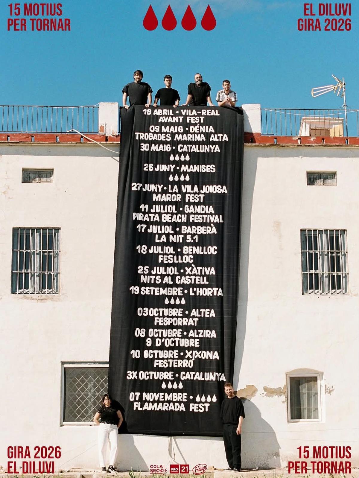 El Diluvi regresa con una gira de 15 conciertos