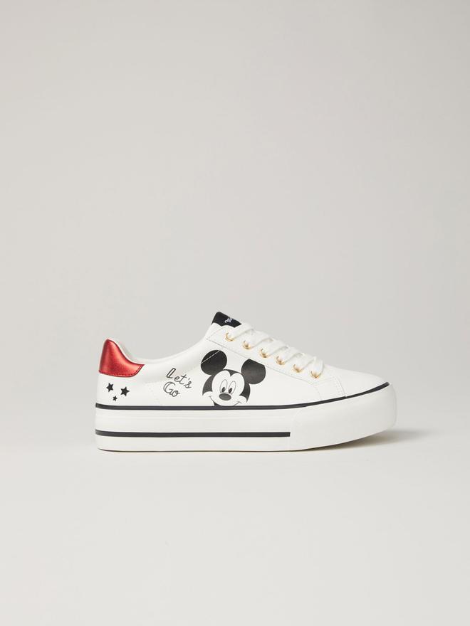 Zapatillas blancas con plataforma de Mickey Mouse en Lefties