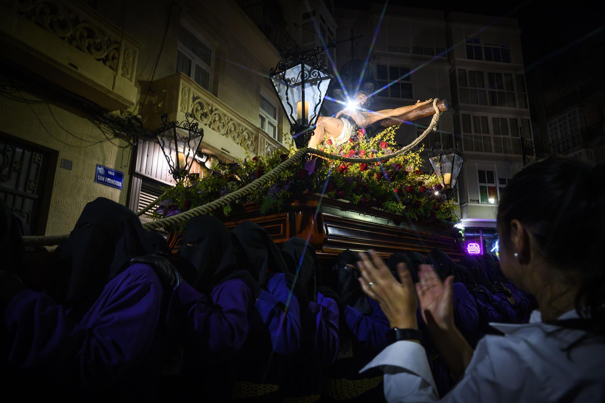 Viacrucis penitencial del Cristo del Socorro en Cartagena