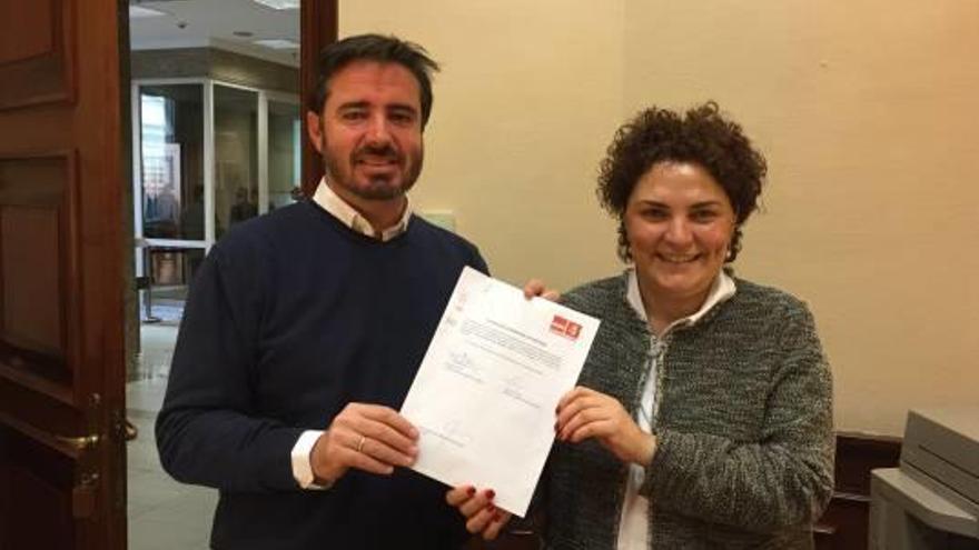 Los diputados por Alicante en el Congreso, Herick Campos y Patricia Blanquer, con una enmienda a los PGE.