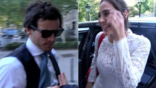 Tamara Falcó e Iñigo Onieva llegan al hotel al amanecer tras la boda