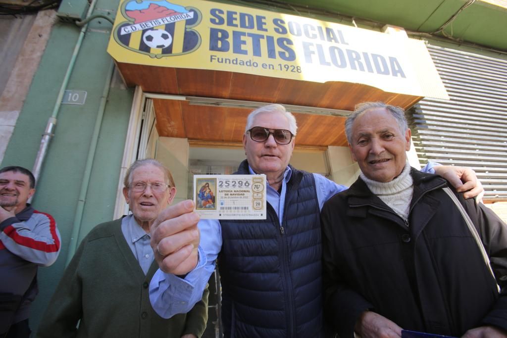El Betis Florida, agraciado con parte de un cuarto premio de la Lotería de Navidad